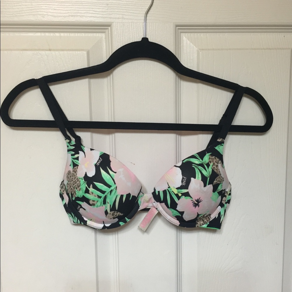 Victoria's Secret PINK Floral Push Up Bra